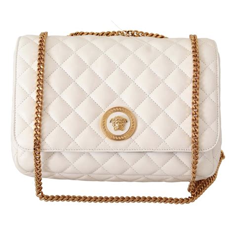 versace couture white bag|Versace shoulder bag price.